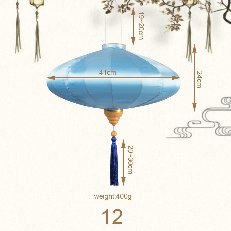 12/14inch Ancient Style Silk Cloth Vietnam Palace Lantern Waterproof Chinese Retro Mid Autumn Wedding Festival Decor Lanterns