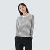 Sorona Women's Stripe Long-Sleeve T-Shirt Navy (S26SWFTL69)