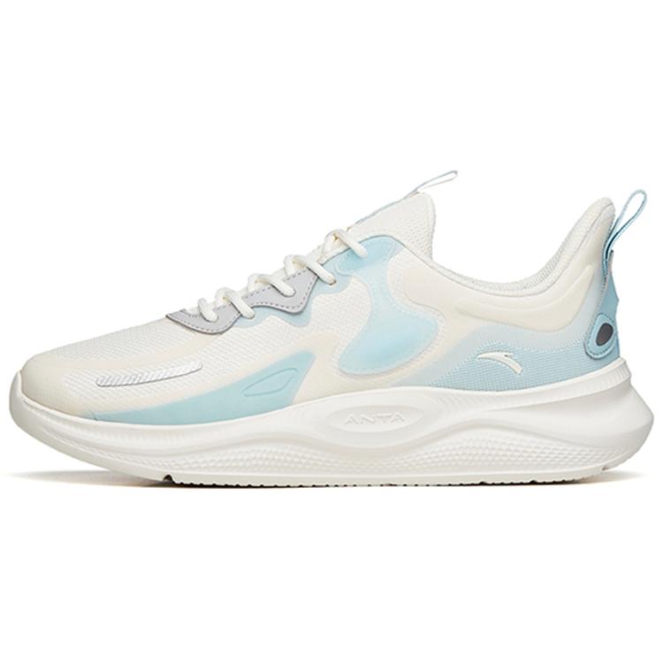 

Anta Lingyun Cushioning, Slip Resistant, And Abrasion Resistant Low Top Running Shoes Men s White Blue 44.5
