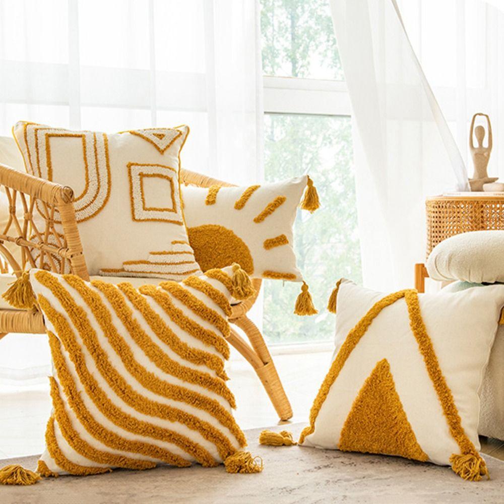 Cotton Throw Pillowcover Bohemia Style Cushion Cover Throw Pillowcase  Living Room/Office