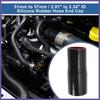 51mm to 57mm ID Straight Coupler Silicone Hose 4 Layers of Cloth Black Red 1Pc