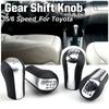 5/6 geschwindigkeit MT Auto Schaltknauf PU Leder Für Toyota Corolla Verso RAV4 Yaris AYGO Schalthebel Shifter Hebel Stick