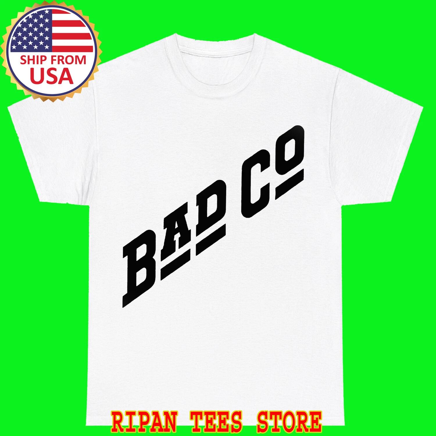 BAD CO Bad Company White T-Shirt Tee Top Unisex S