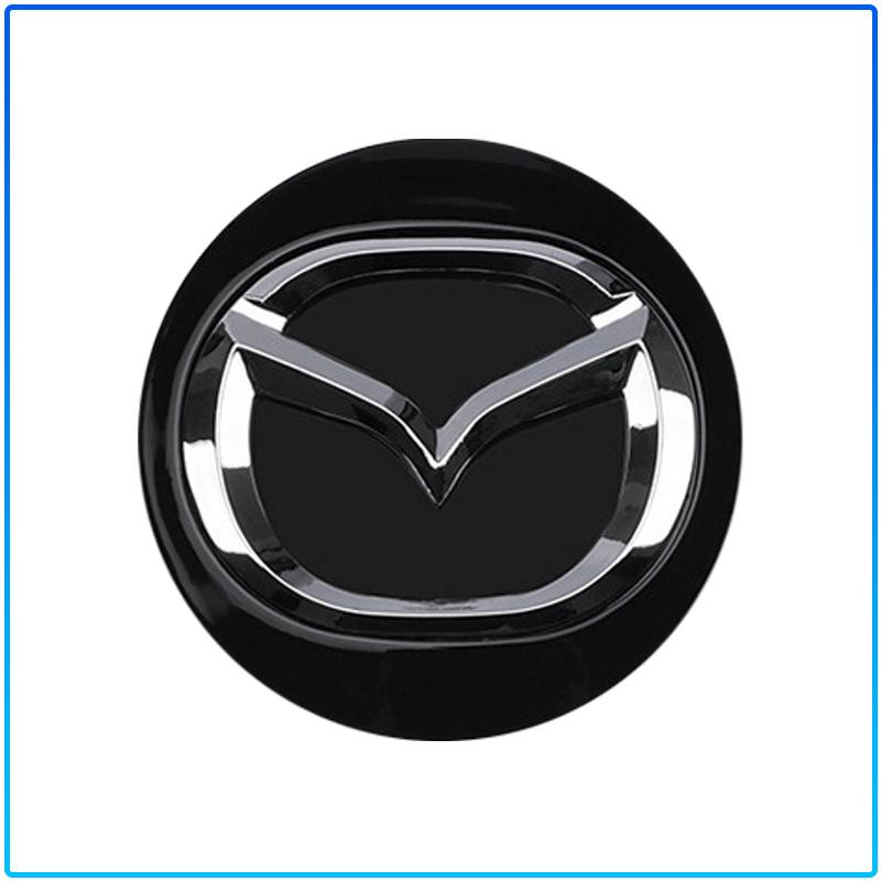 For Mazda 6 3 CX5 5 2 323 CX7 Demio Atenza Axela MX30 CX30 CX3 CX9 RX8 RX7 56mm Car Emblem Tire Wheel Hub Cap Rim Covers Auto Decorate Accessories