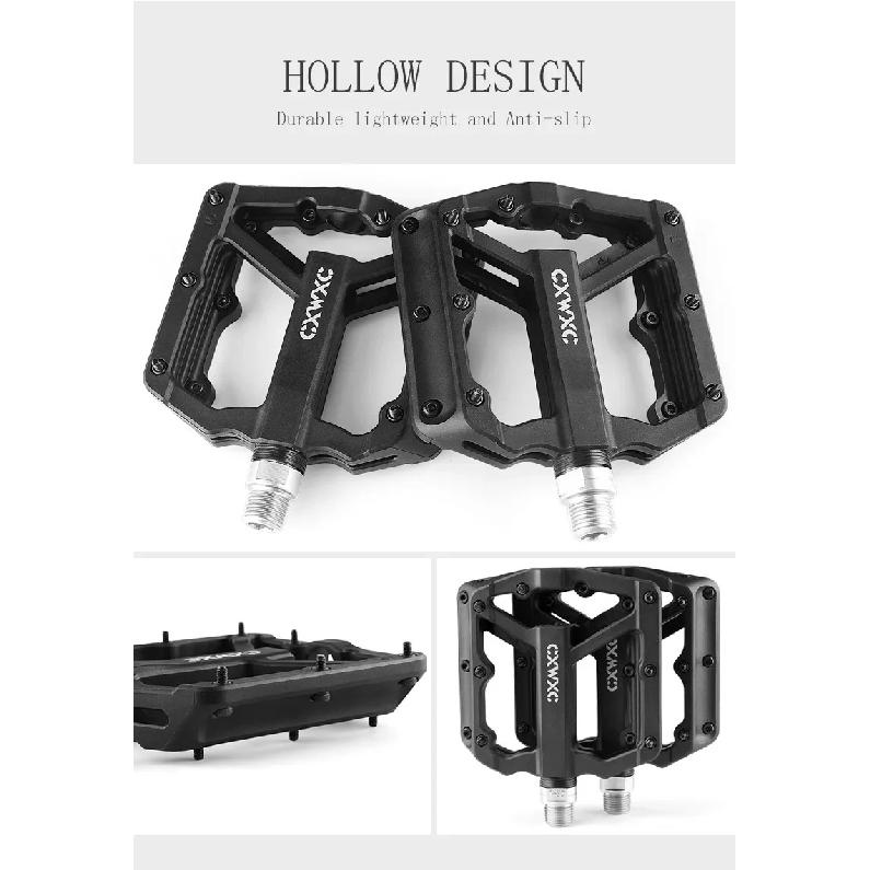 Ultralight Flat MTB Pedals Nylon Bicycle Pedal Bmx Mountain Bike Platform Pedals 3 Sealed Bearings Cycling Pedals For Bicycle