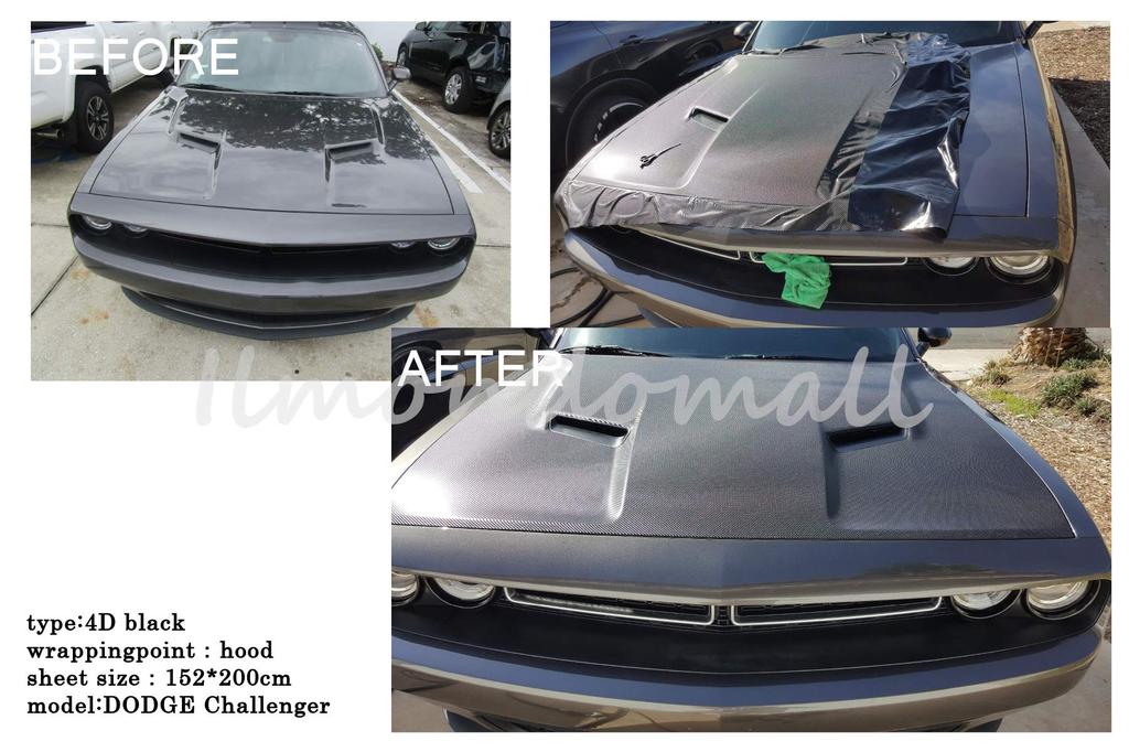 IlMondoMall Next Generation 3D 4D Carbon Sheet Wrapping, Carbon Sticker, Universal 59.8 X 39.4