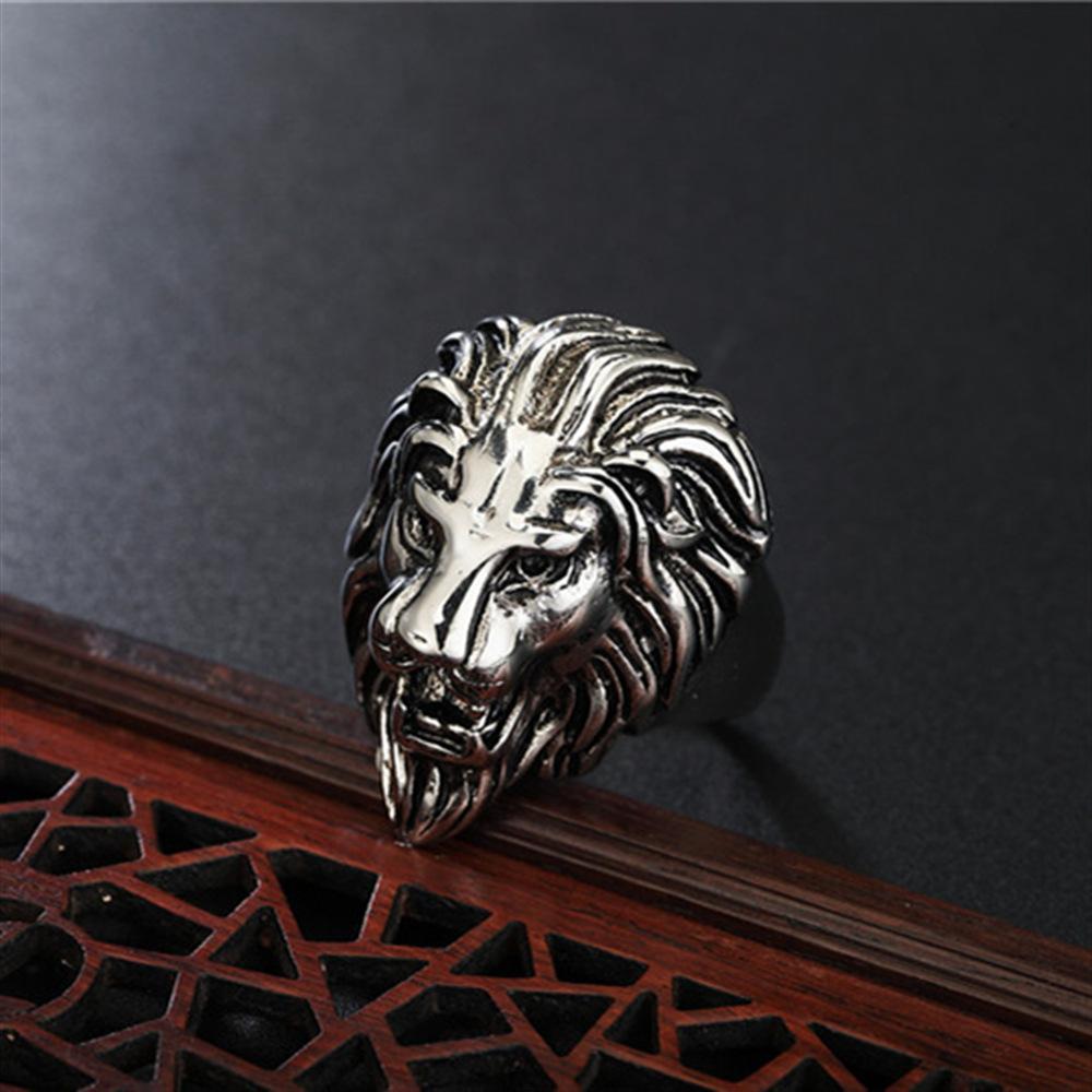 

European and American Retro Lion Head Men s Fashion Ring 13