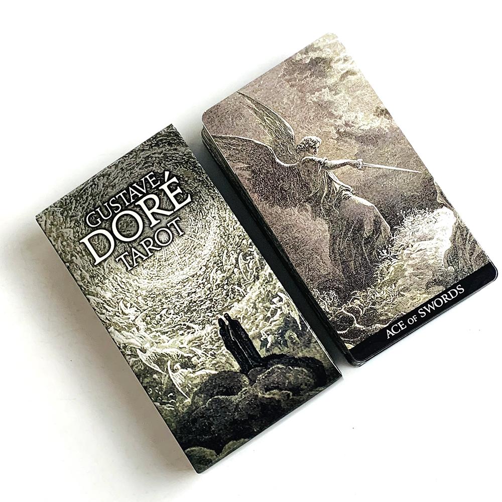 Gustave Dore Tarot Card 78pcs Cards Party Board Games For Family And Friends Entertainment English Version Divination Game Card