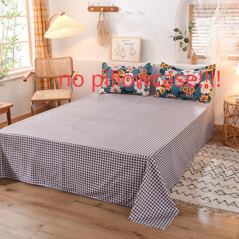 Double Single Bed Sheets Skin-friendly Room Ding Comfortable Dust-proof Covers Dorm Students Flat Sheet Four Seasons