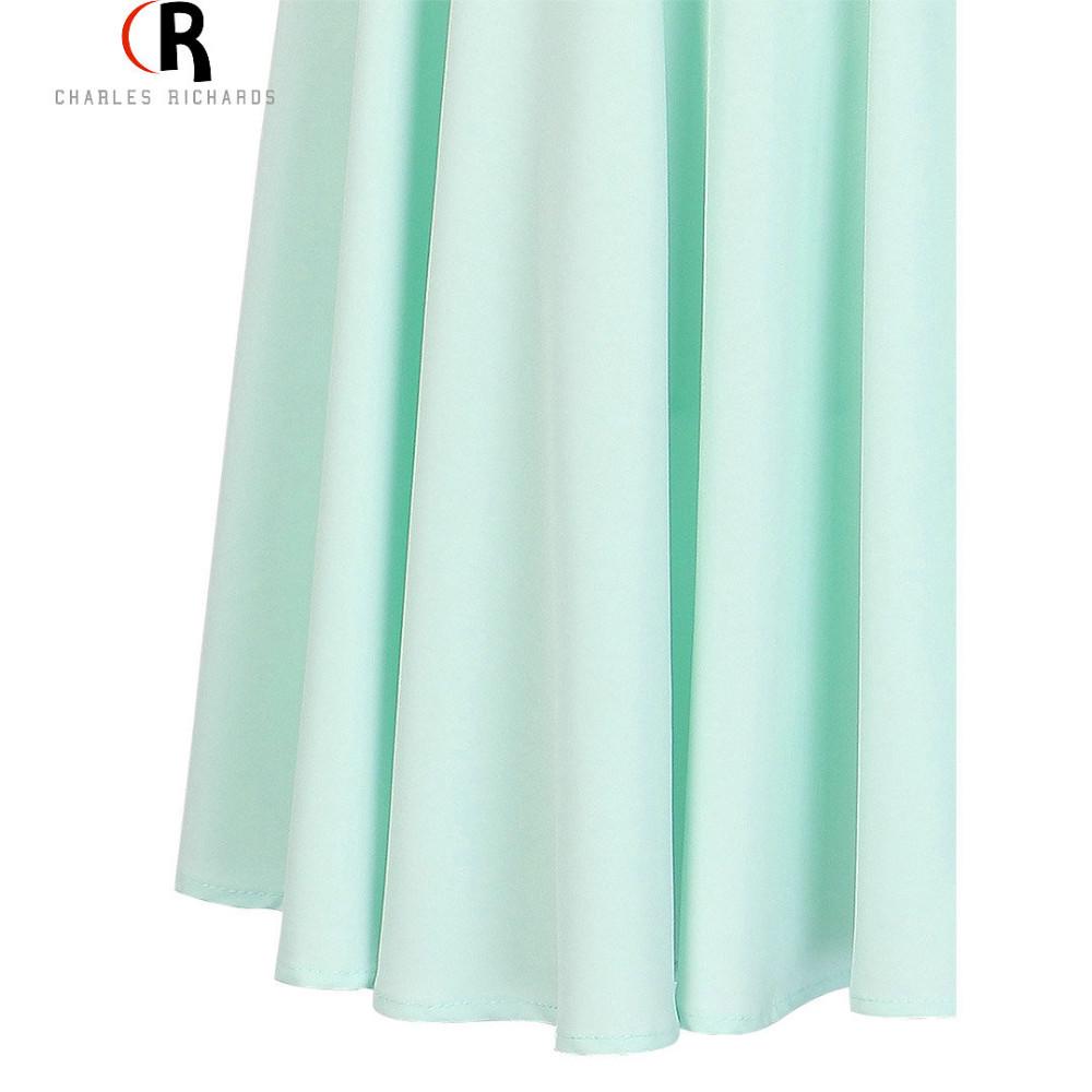 Elegant High-Waisted A-Line Midi Umbrella Skirt – Retro Bohemian Style