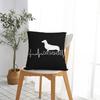 Heartbeat Dachshund For Dog Lover Pillowcase Polyester Cushion Cover Decorative Throw Pillow Case Cover Car Zippered 18
