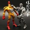 8pcs/set Real Steel Zeus Atom Midas Adam Duracell Raider Robot Model Toys Gift 13cm Action Figure Cartoon Dolls