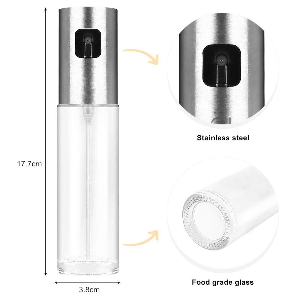 LMETJMA Oil Sprayer for Cooking Olive Oil Sprayer Mister with Funnel Olive Oil Spray Bottle for Salad BBQ Baking