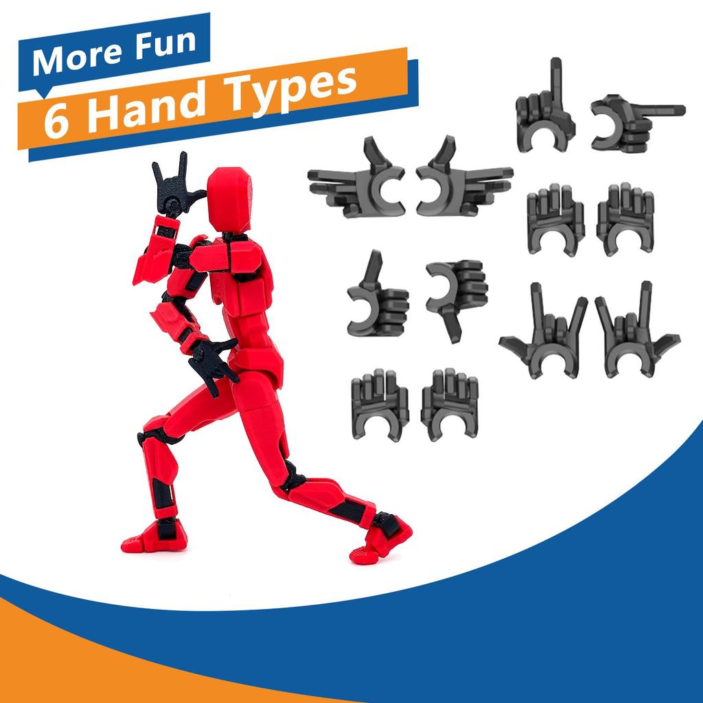 Mobile Doll Set, 3D Printed Titan Robot Mobile Doll, Posable Mobile Doll, Suitable For Collectors, Desktop Decoration