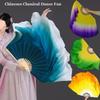 Dancer Practice Pairs Yangko Dance Bamboo Fans Hand Dye Adults Fan  Kid Women