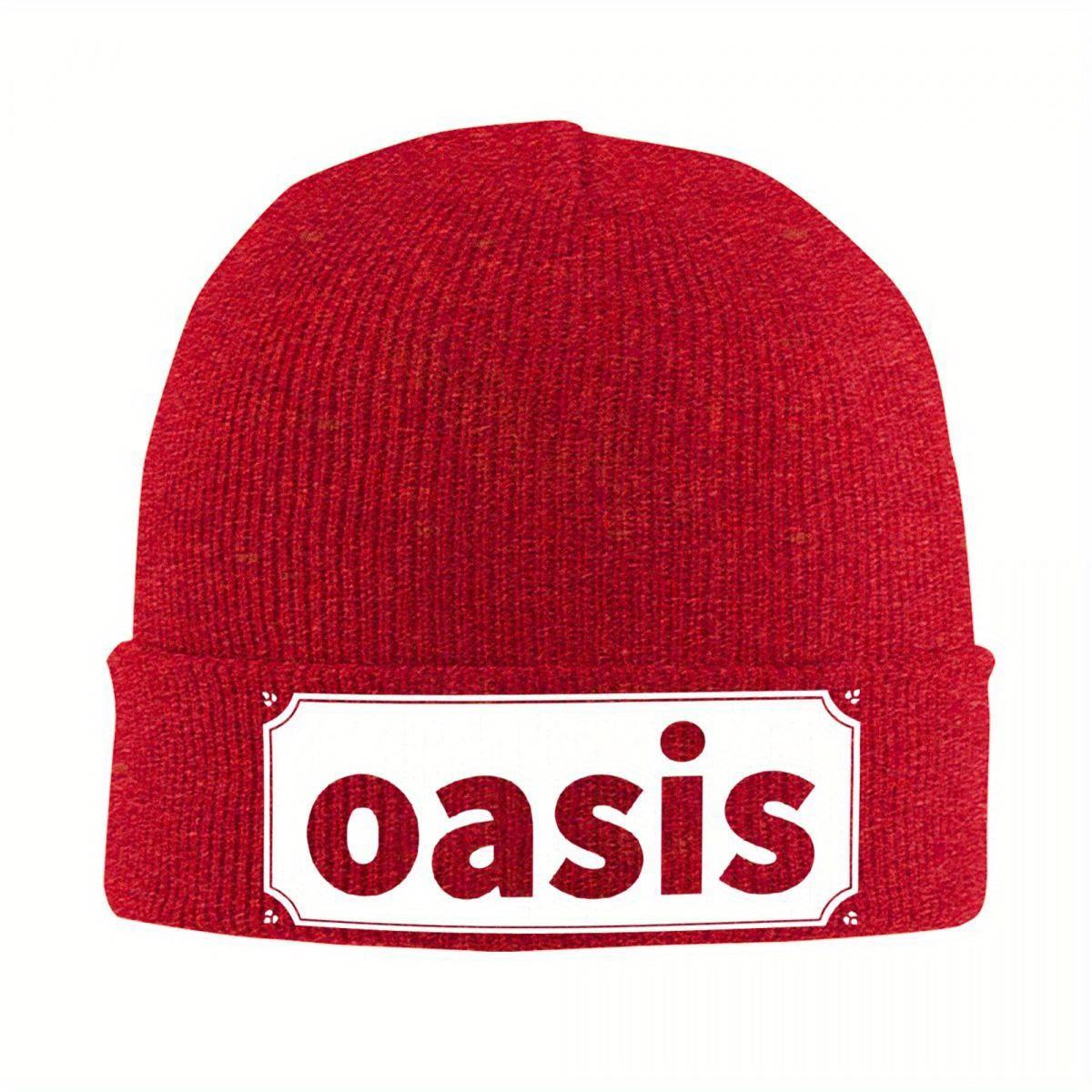 O-Oasis Band Вязаная Шапка Женская Мужская Шапка-Бини Зимние Шапки Теплая Кепка