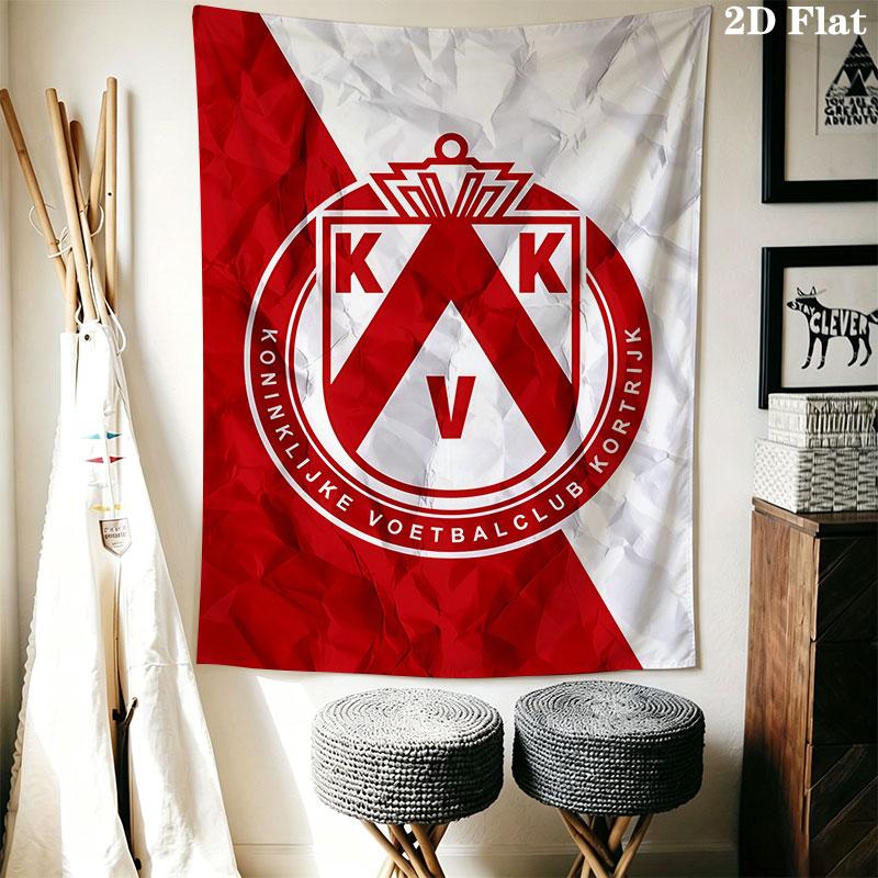 Kortrijk logo Wall Hanging Printed Fabric Blanket Decorative Tapestries for Bedroom Living Room Home Decor