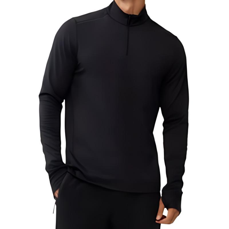 

DECATHLON Stand Up Collar Long Sleeve Thin Fleece Gym Suit Men s Calm Black M