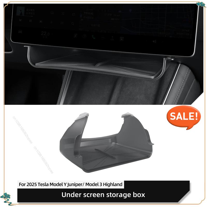 For Tesla Model Y Launch 2025 Juniper Model 3 Highland Car Display Screen Hanging Box Tray Organizer Accessories