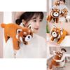 Cute Raccoon Panda Pose Plush Toy Animal Zoo Souvenir Gift Kids Pillow Characters)