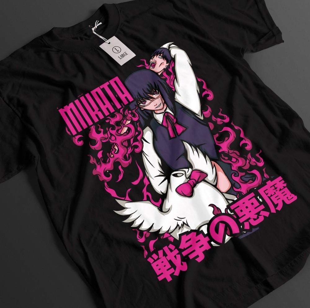 

Chainsaw Man Shirt Asa Mitaka T-Shirt Makima Tshirt Aki Denji Power Unisex Tee 2XL