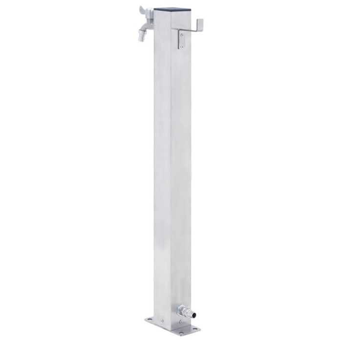 Colonne à eau de jardin - Inox - 40 cm - Robuste - Résistant à la corrosion - Pratique