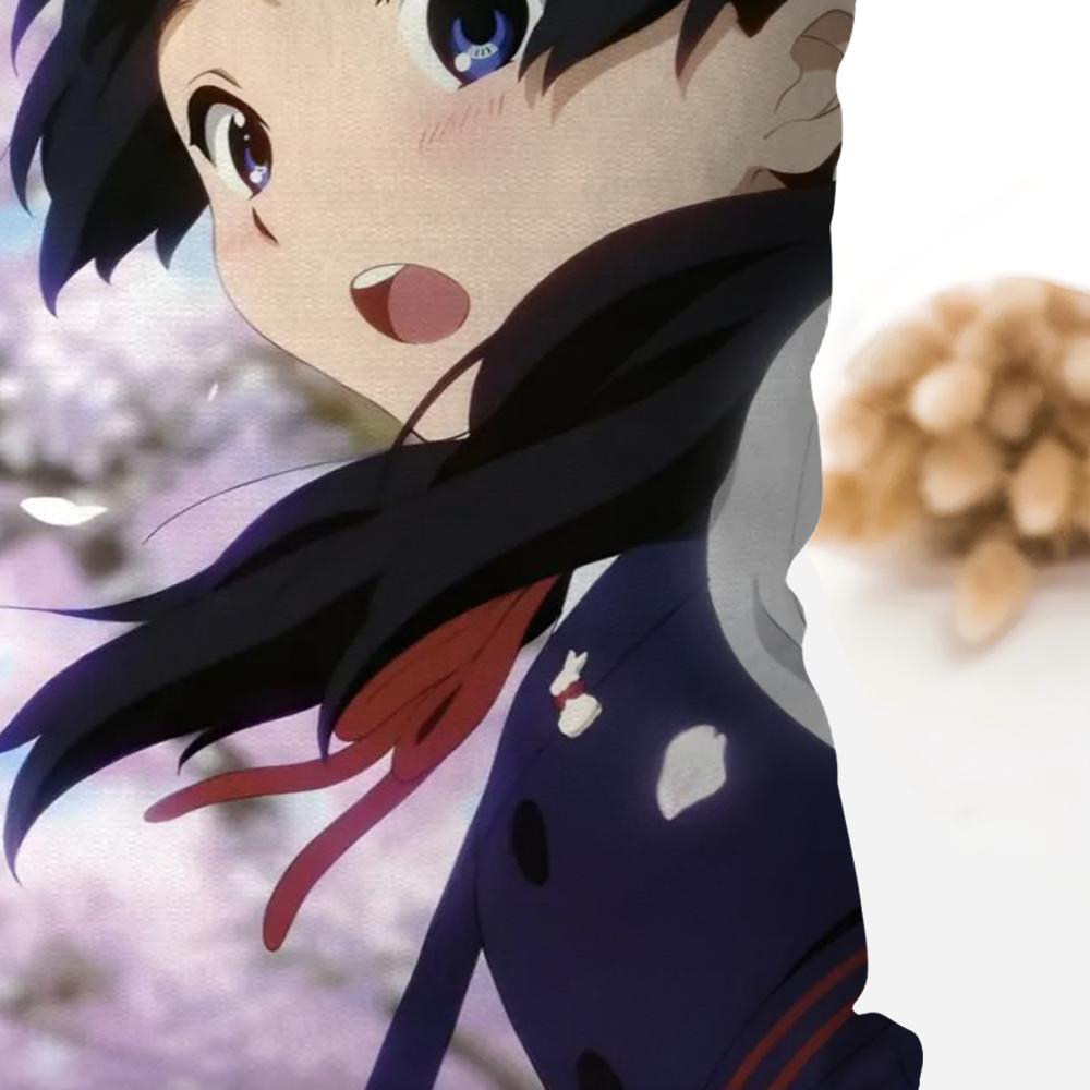 Animation Tamako Market Kissenbezug Quadratisches Kissen Schlafzimmer Sofa Freizeit Komfort Kissen Auto Wohnzimmer Heimdekoration 40X40