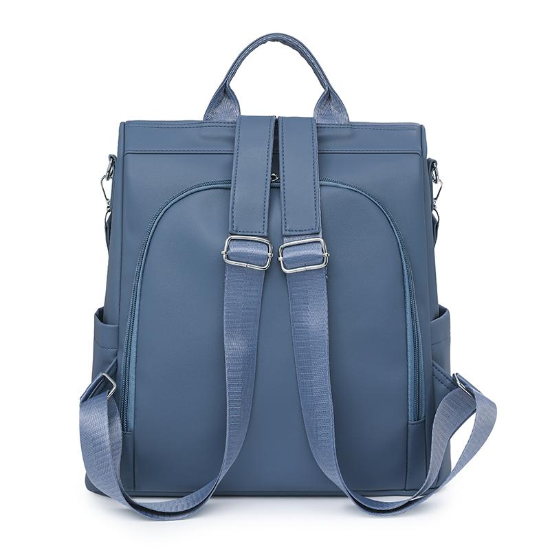 Women's Commuter Soft Leather Backpack Printed Backpack