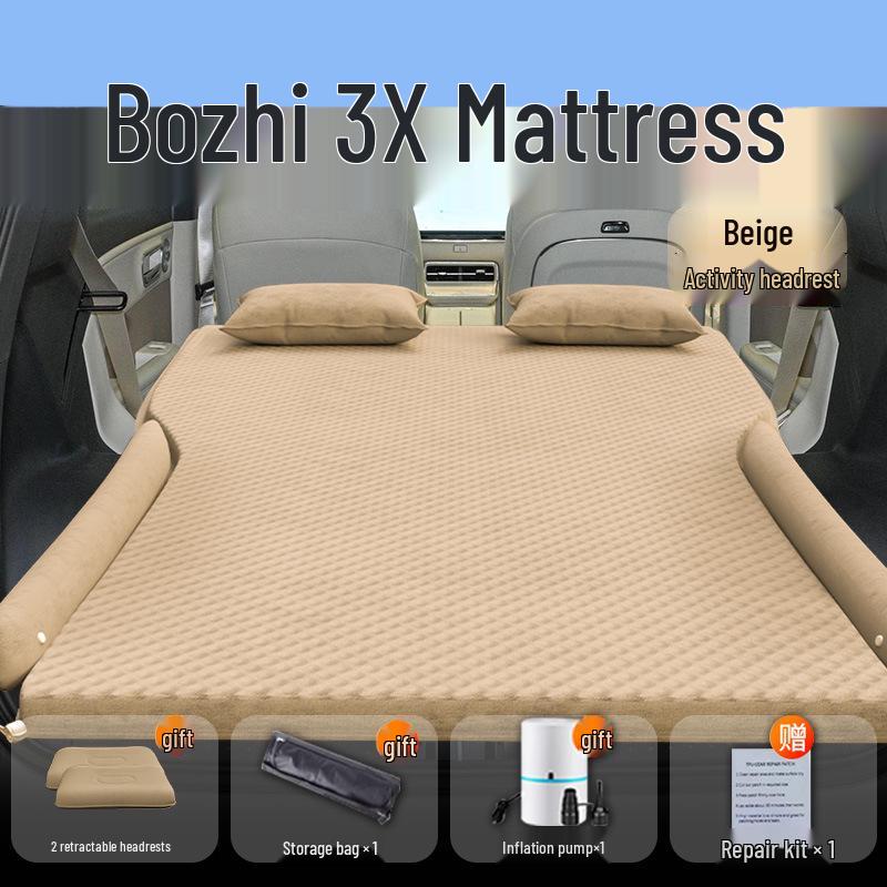 Inflatable Car Bed Mattress for GAC Toyota IZOA - Rear Seat & Trunk Sleeping Pad