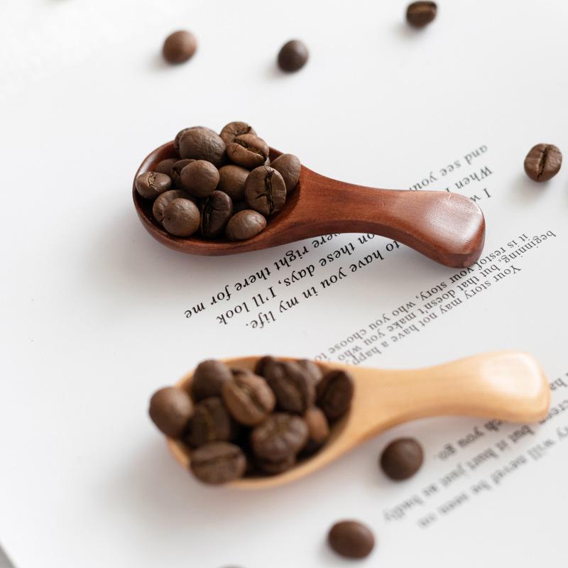 1pcs Mini Wooden Spoons Kitchen Spice Condiment Spoon Coffee Sugar Teaspoons Kids Short Handle Wood Scoops Home Tableware