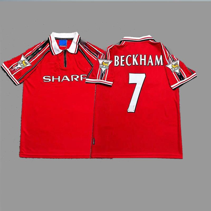 Maglia da calcio vintage Beckham Zidane Messi C Ronaldo maglia classica da campionato