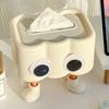Lovely Tissue Dispenser Collection Unique Paper Storage Box Paper Box with Eyes Adorned Convenient Paper Dispenser