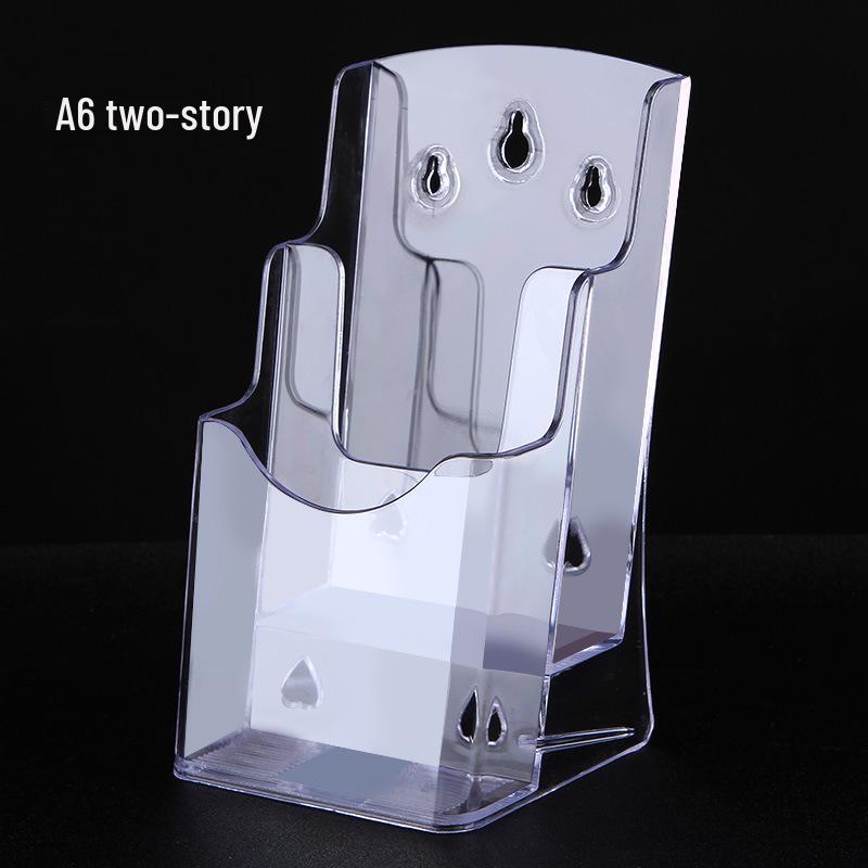 A4 Acrylic Three-Layer Brochure and Leaflet Display Stand