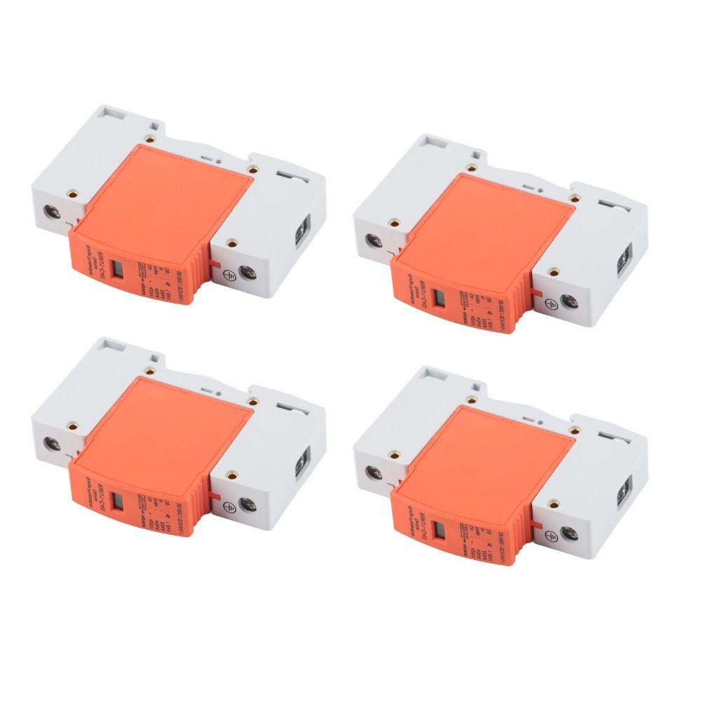 4PCS 1P Protective Device RMU1-C20/40 420V SPD Protector DIN Rail Mounting Lightning Protection House Protection