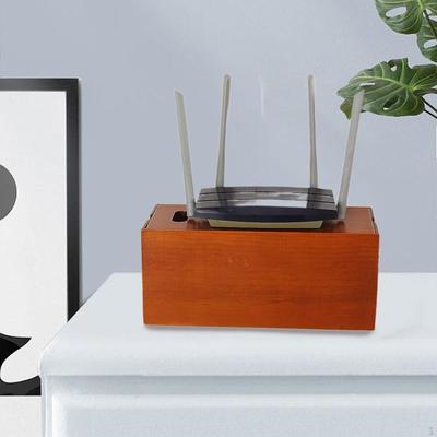 Power Streifen Lagerung Box Draht Veranstalter Holz Sammlung Praktische Kabel Management Fall für