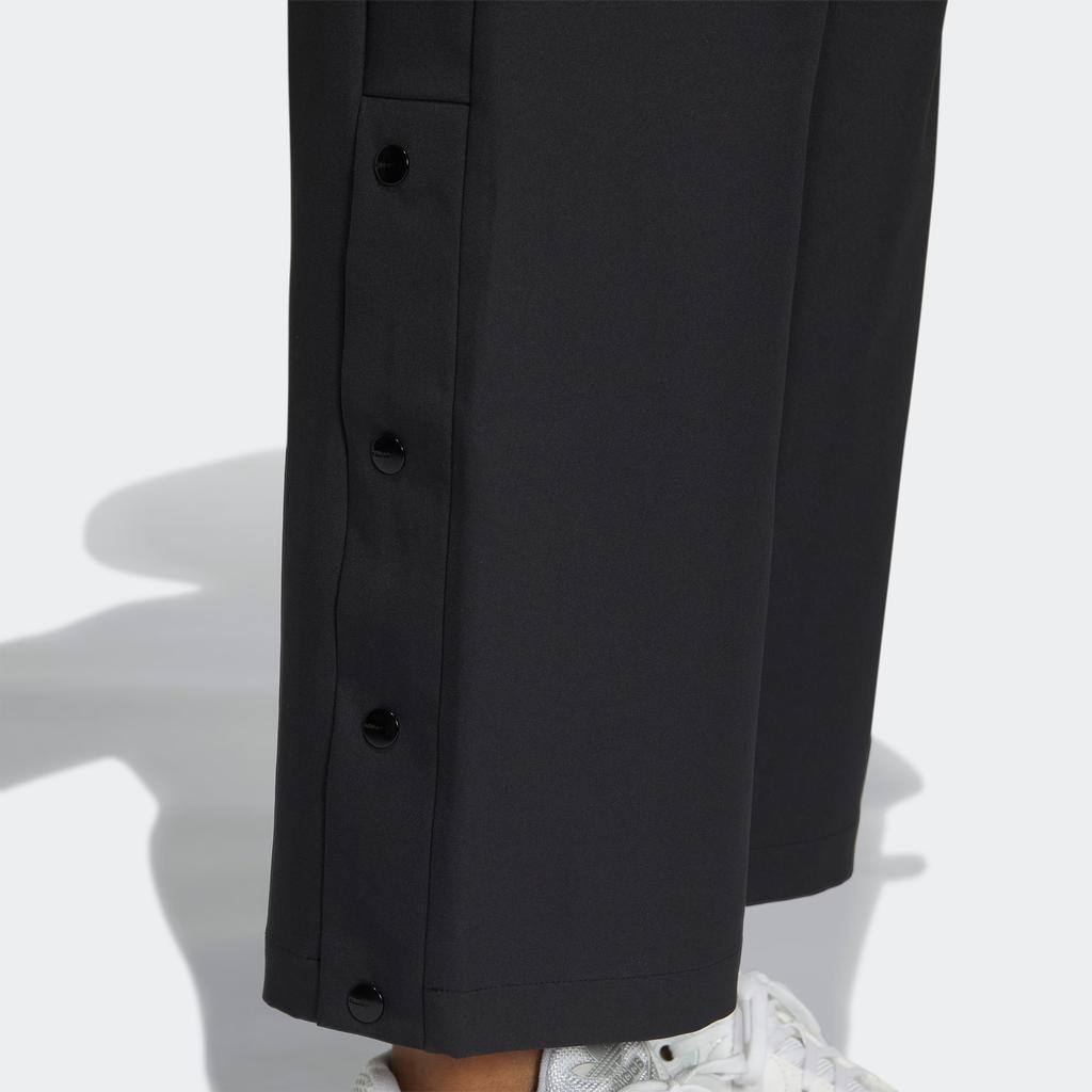 Adidas Originals Ss22 Mc Snap Pant Pure Color Straight-Leg Sports Trousers With Snap Button Hem Women Bottoms Black IC6586