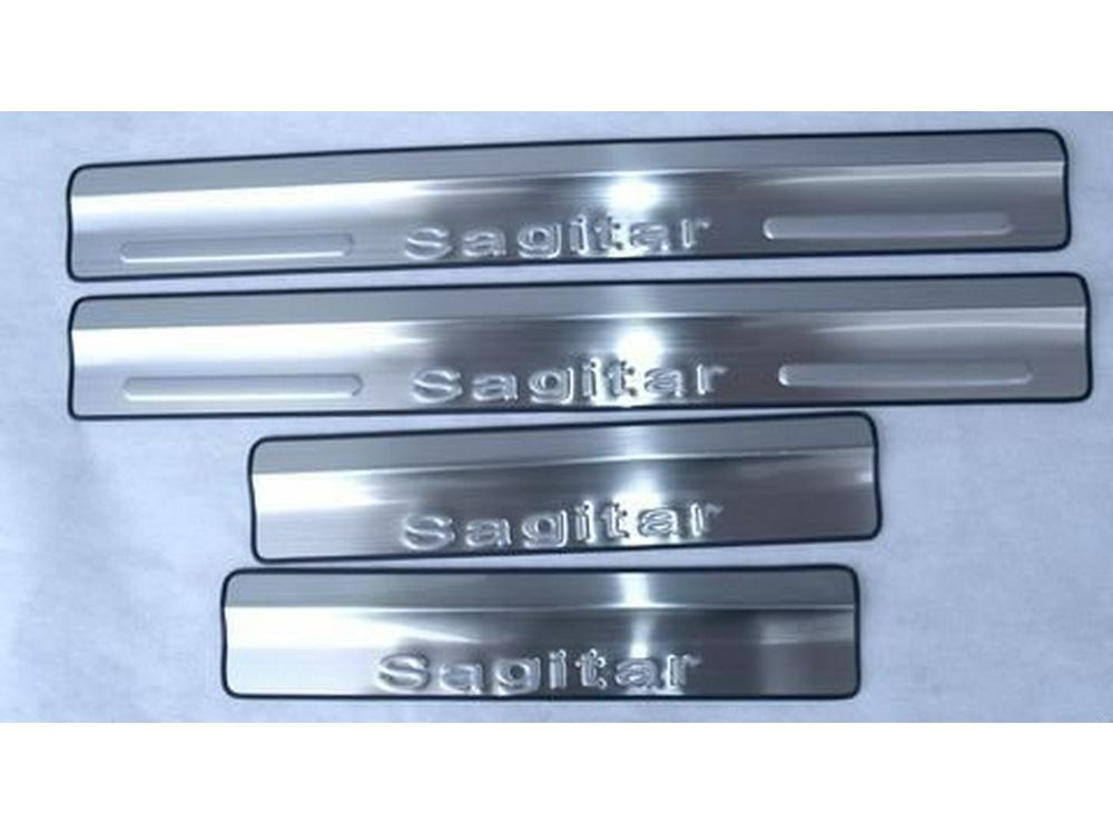 Otai S06-1: Compatible Sill Strip for Sagitar Welcome Pedal Modification.