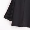 2025 Spring Women's Casual Loose Fit Round Neck Pleated Short Dress