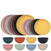Rice Husk Disposable Tableware Set - Food Grade, High Temperature Resistant Bowls, Plates, and Chopsticks.