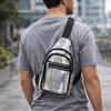 Large Capacity Clear Chest Bag Lightweight PVC Shoulder Bag Transparent Crossbody  Bag  Women
