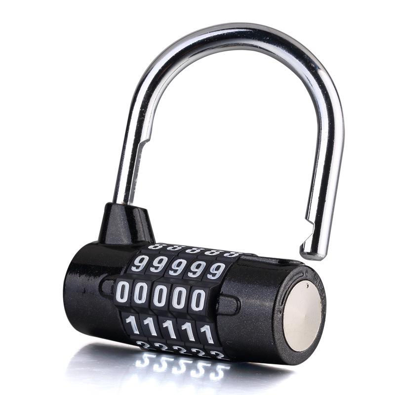 Oversized 5-Digit Combination Padlock for Gym Locker Cabinet or Toolbox