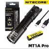 MT1A Pro ხელის ფანარი UHi 25 LED ფანარი 800 ლუმენი ფანარი USB-C დატენვადი კომპაქტური LED ფანარი აკუმულატორით