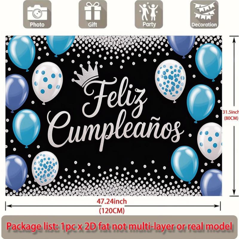 Party Backdrop Flat Feliz Cumpleaos Events Wedding Coming Ceremony Four Season Photo Booth Decor Front Door Decor Planners