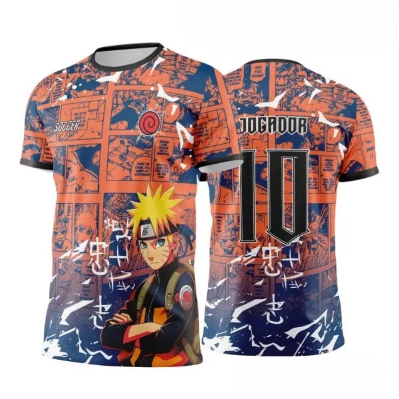 Koszulki z nadrukiem 3D z kreskówkami i animacjami Męskie i damskie Szybkoschnące topy Dziecięce koszulki sportowe Lekkie do noszenia na co dzień i w stylu ulicznym