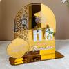 BT268-270 Gold Moon Acrylic 3D Festival Decoration Stand