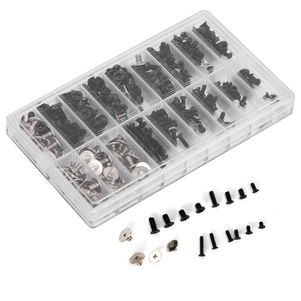 360st Datorskruvsats Legerat stål Micro Cross Screw Sortiment Set M2 M2.5 M3 Fästelement