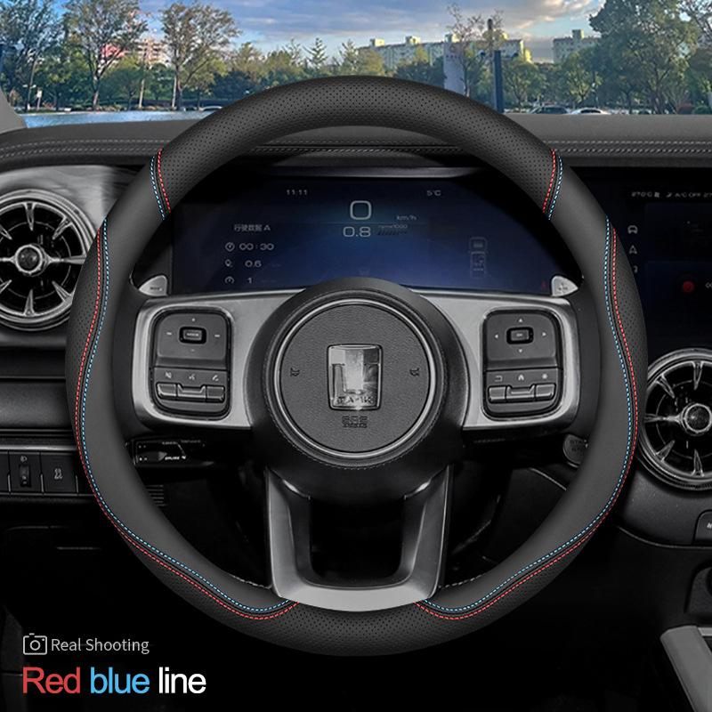 Car Steering Wheel Cover Wrap for Great Wall TANK 500 Hi4t 300 2026 2026 2026 Round Type Steering-Wheel