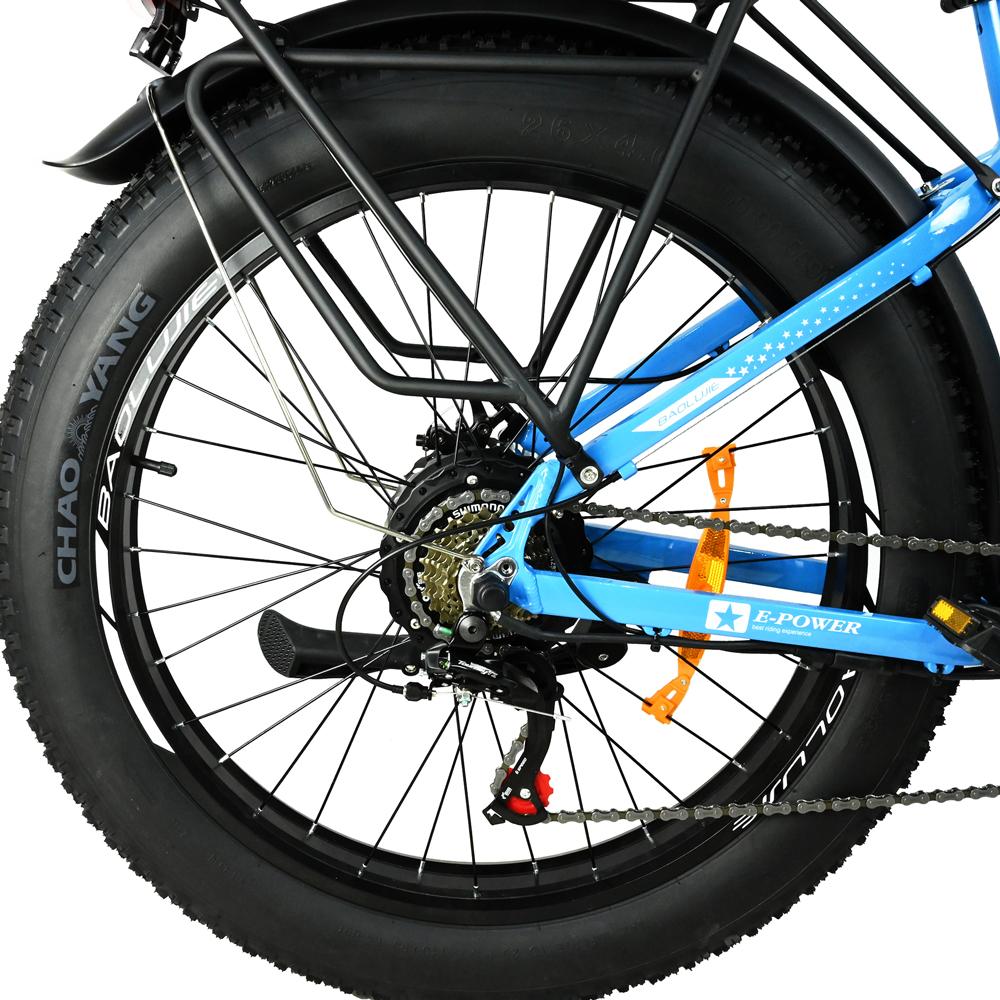 BAOLUJIE DP-2619 Speichenrad Erwachsenen Elektrofahrrad 750W Motor 48V13AH Batterie 26*4 Zoll Fat Tire E-Bike Mountain Offroad Elektrofahrrad
