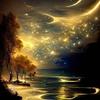 Source Factory Beautiful Night Sky Starry Sky 5D Full Diamond Painting Round Diamond Square Diamond Handmade Diy Ornament