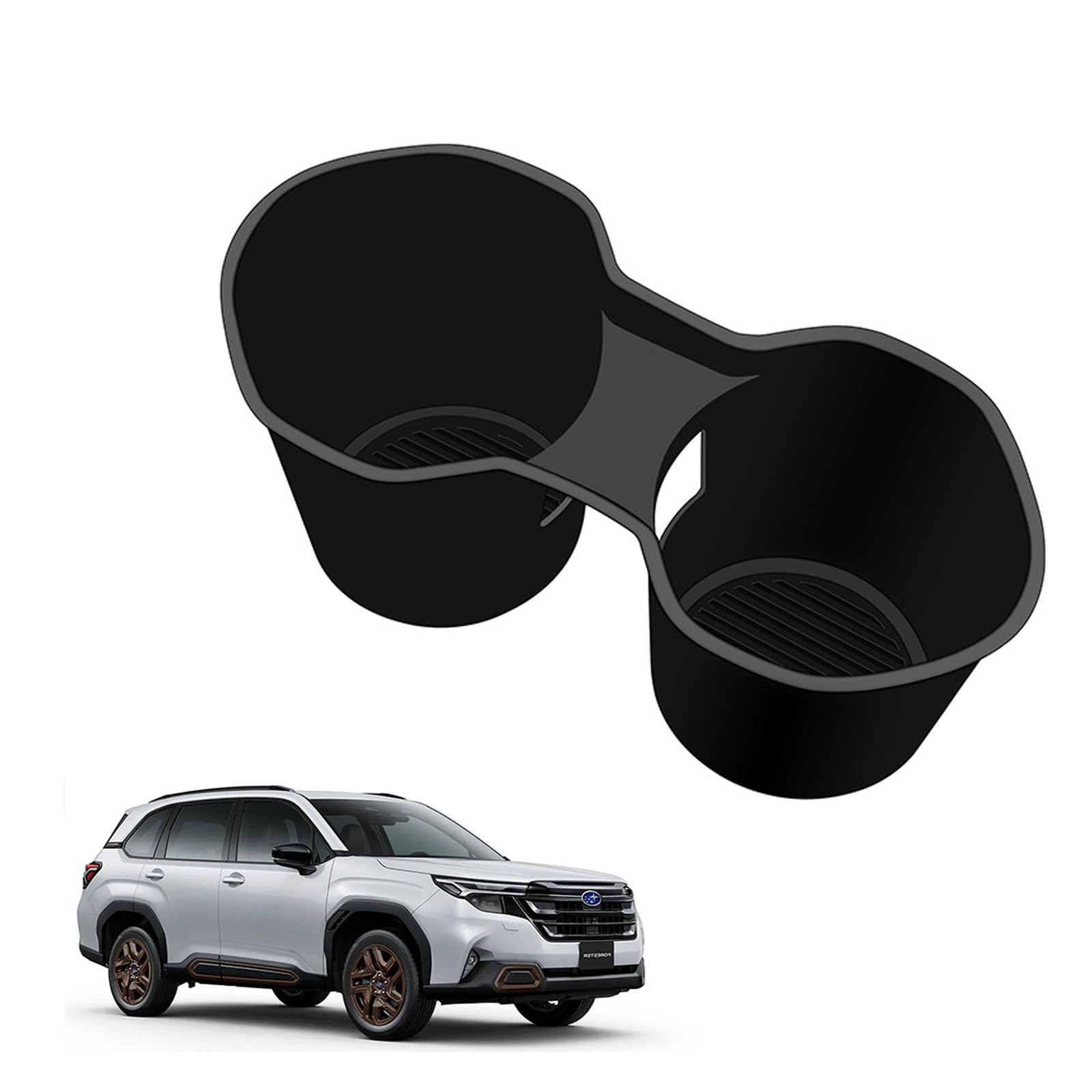 

Temiry Subaru Forester SL Series (Апрель 2025 и далее) Подстаканник Силиконовый Центральная консоль чёрный